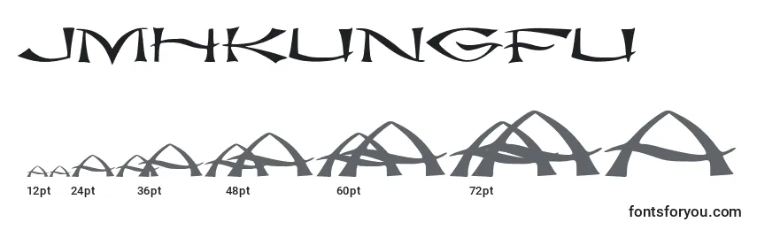 Größen der Schriftart JmhKungFu (92205)