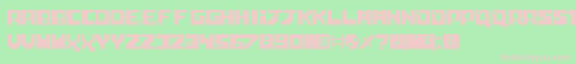 Czcionka NeoScifi – różowe czcionki na zielonym tle