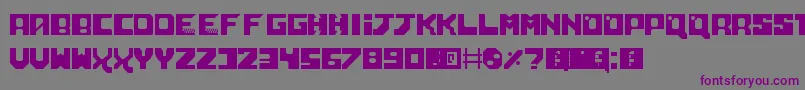 NeoScifi Font – Purple Fonts on Gray Background