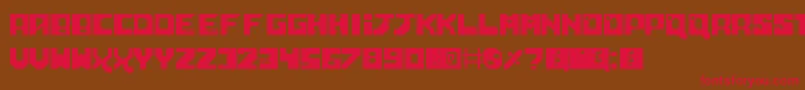 NeoScifi Font – Red Fonts on Brown Background