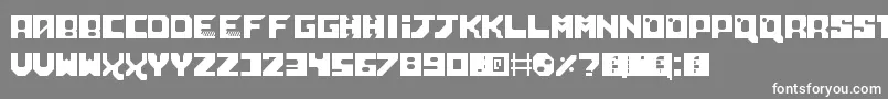 フォントNeoScifi – 灰色の背景に白い文字