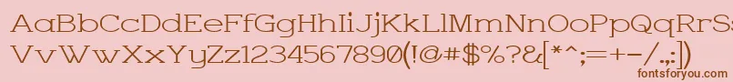 Charwid Font – Brown Fonts on Pink Background