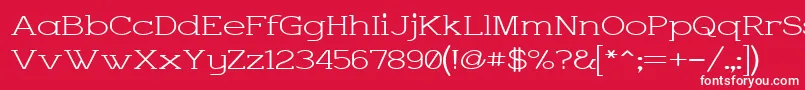 Charwid Font – White Fonts on Red Background