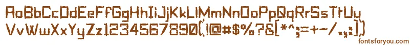 PilloTalk Font – Brown Fonts on White Background