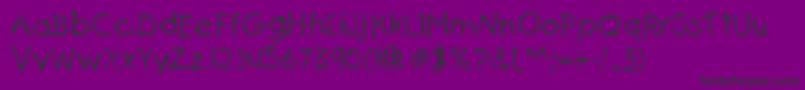 SenfstreifenScharfDb Font – Black Fonts on Purple Background