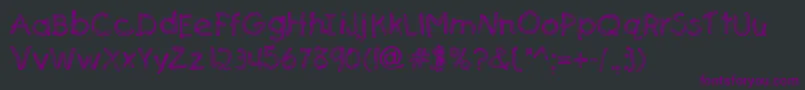 SenfstreifenScharfDb Font – Purple Fonts on Black Background