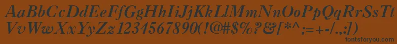CaslonaRegular Font – Black Fonts on Brown Background