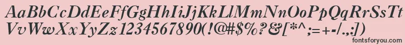 CaslonaRegular Font – Black Fonts on Pink Background