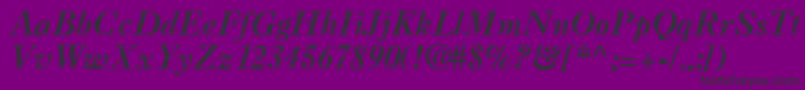 CaslonaRegular Font – Black Fonts on Purple Background