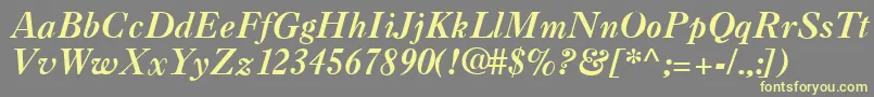 CaslonaRegular Font – Yellow Fonts on Gray Background