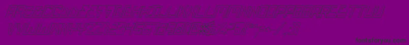 fuente BionicTypeOutItalic – Fuentes Negras Sobre Fondo Morado