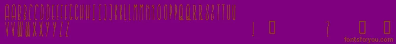 IronFurnaces Font – Brown Fonts on Purple Background