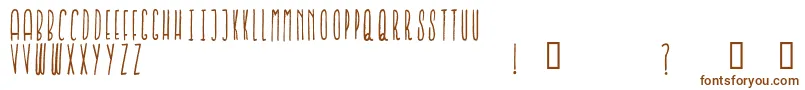 Шрифт IronFurnaces – коричневые шрифты на белом фоне