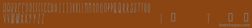 Шрифт IronFurnaces – серые шрифты на коричневом фоне