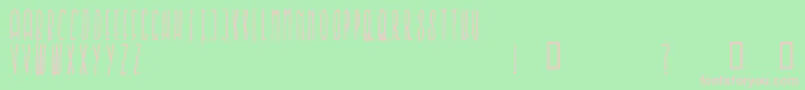 IronFurnaces Font – Pink Fonts on Green Background