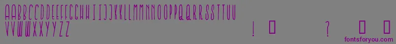 IronFurnaces Font – Purple Fonts on Gray Background