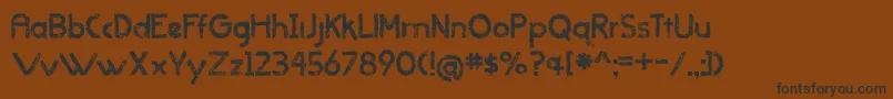 Police BmdWhenItRainsOldVersion – polices noires sur fond brun