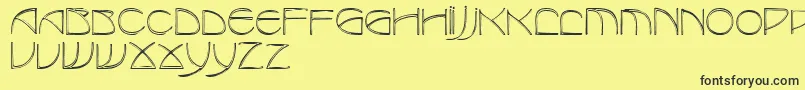 RedjaminRegular Font – Black Fonts on Yellow Background