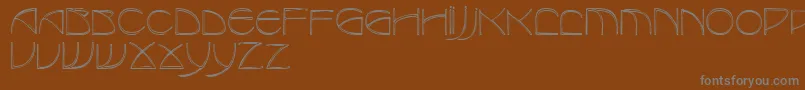 RedjaminRegular Font – Gray Fonts on Brown Background