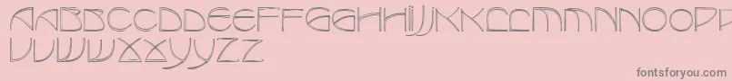 Fonte RedjaminRegular – fontes cinzas em um fundo rosa