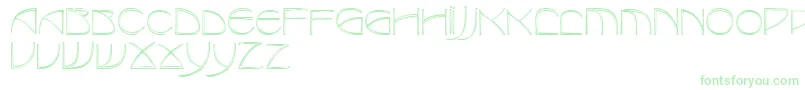 Police RedjaminRegular – polices vertes sur fond blanc