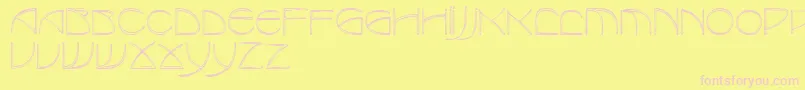 RedjaminRegular Font – Pink Fonts on Yellow Background