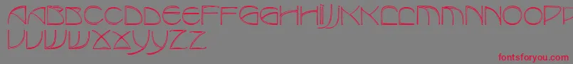 RedjaminRegular-Schriftart – Rote Schriften auf grauem Hintergrund