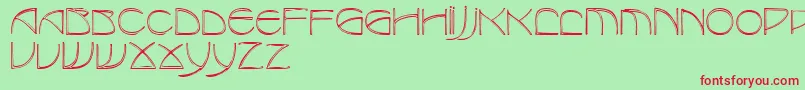 RedjaminRegular Font – Red Fonts on Green Background