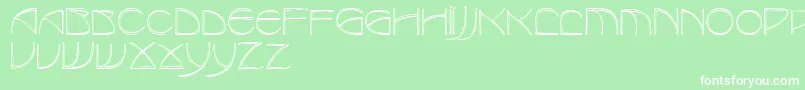 RedjaminRegular Font – White Fonts on Green Background