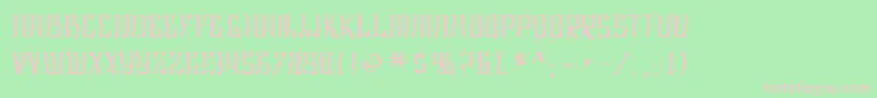 SfShaiFontaiExtended Font – Pink Fonts on Green Background