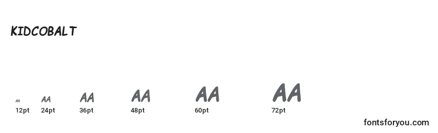 Kidcobalt Font Sizes