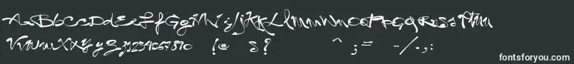 VtksLegal Font – White Fonts on Black Background