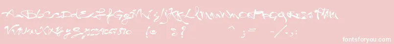 VtksLegal Font – White Fonts on Pink Background