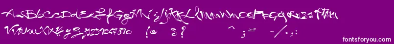 VtksLegal Font – White Fonts on Purple Background