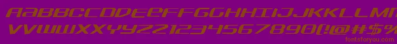 Sdfjagital Font – Brown Fonts on Purple Background