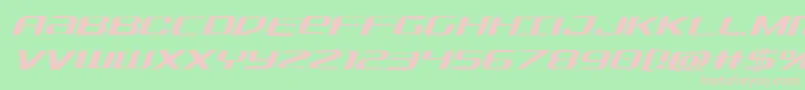 Sdfjagital Font – Pink Fonts on Green Background