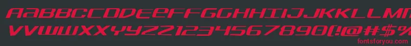 Sdfjagital Font – Red Fonts on Black Background