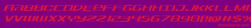 Sdfjagital Font – Red Fonts on Purple Background