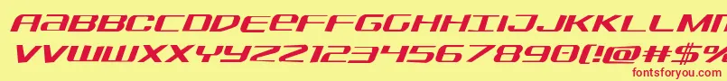 Sdfjagital Font – Red Fonts on Yellow Background