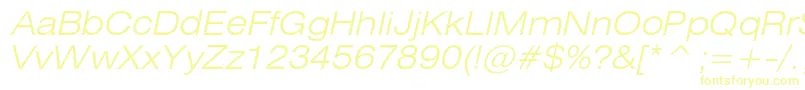 HeliosextlightcItalic Font – Yellow Fonts