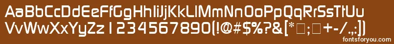 BazoukSsi Font – White Fonts on Brown Background