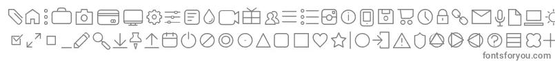 AristaProIconsExtralightTrial Font – Gray Fonts