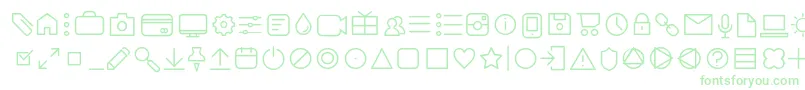 AristaProIconsExtralightTrial Font – Green Fonts