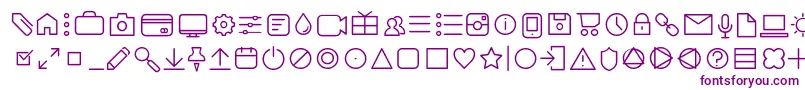 AristaProIconsExtralightTrial Font – Purple Fonts