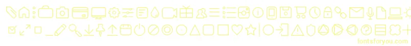 AristaProIconsExtralightTrial Font – Yellow Fonts