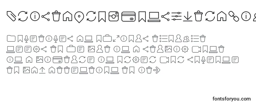 AristaProIconsExtralightTrial Font