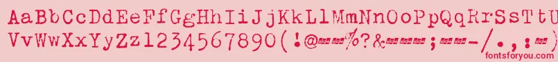 Lisätietoja ScmZephyrDeluxe-fontista ScmZephyrDeluxe-fontti – punaiset fontit vaaleanpunaisella taustalla