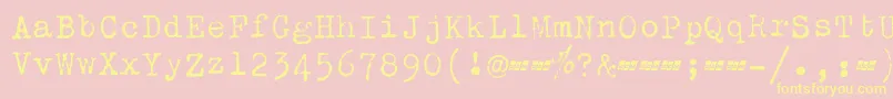 fuente ScmZephyrDeluxe – Fuentes Amarillas Sobre Fondo Rosa