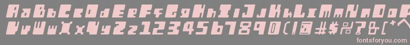 Weitere Informationen zur OrtIt-Schriftart OrtIt-Schriftart – Rosa Schriften auf grauem Hintergrund