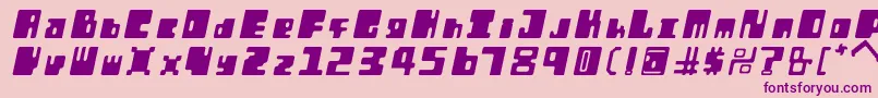 OrtIt Font – Purple Fonts on Pink Background